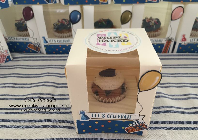 DIY Birthday Cupcake Box