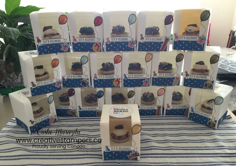 DIY Birthday Cupcake Box