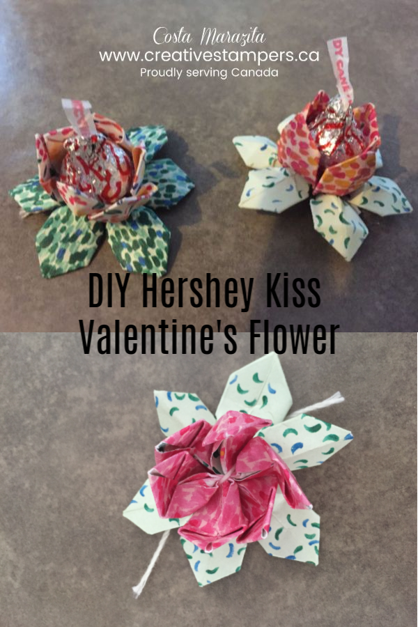 DIY Hershey Kiss Valentine's Flower