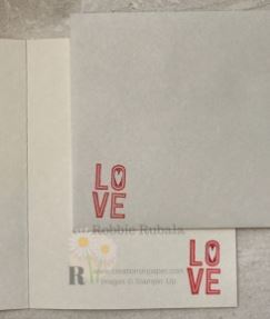 DIY Label of Love Simple Valentine's Card