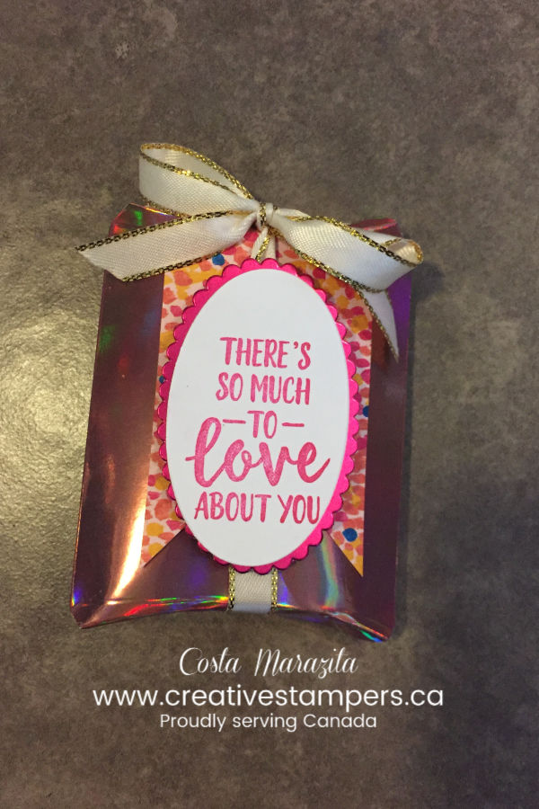DIY Valentine's Day Pillow Box Gift Card Holder