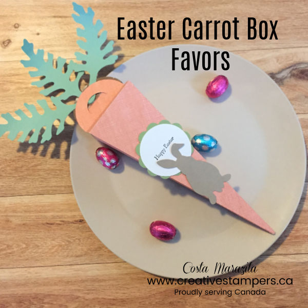 Easter Carrot Box Favors