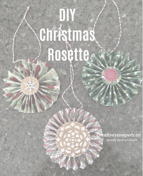 DIY Christmas Rosette